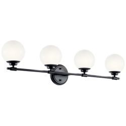 Kichler Benno 34" Wide Black 4-Light Vanity Bath Light