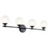 Kichler Benno 34" Wide Black 4-Light Vanity Bath Light