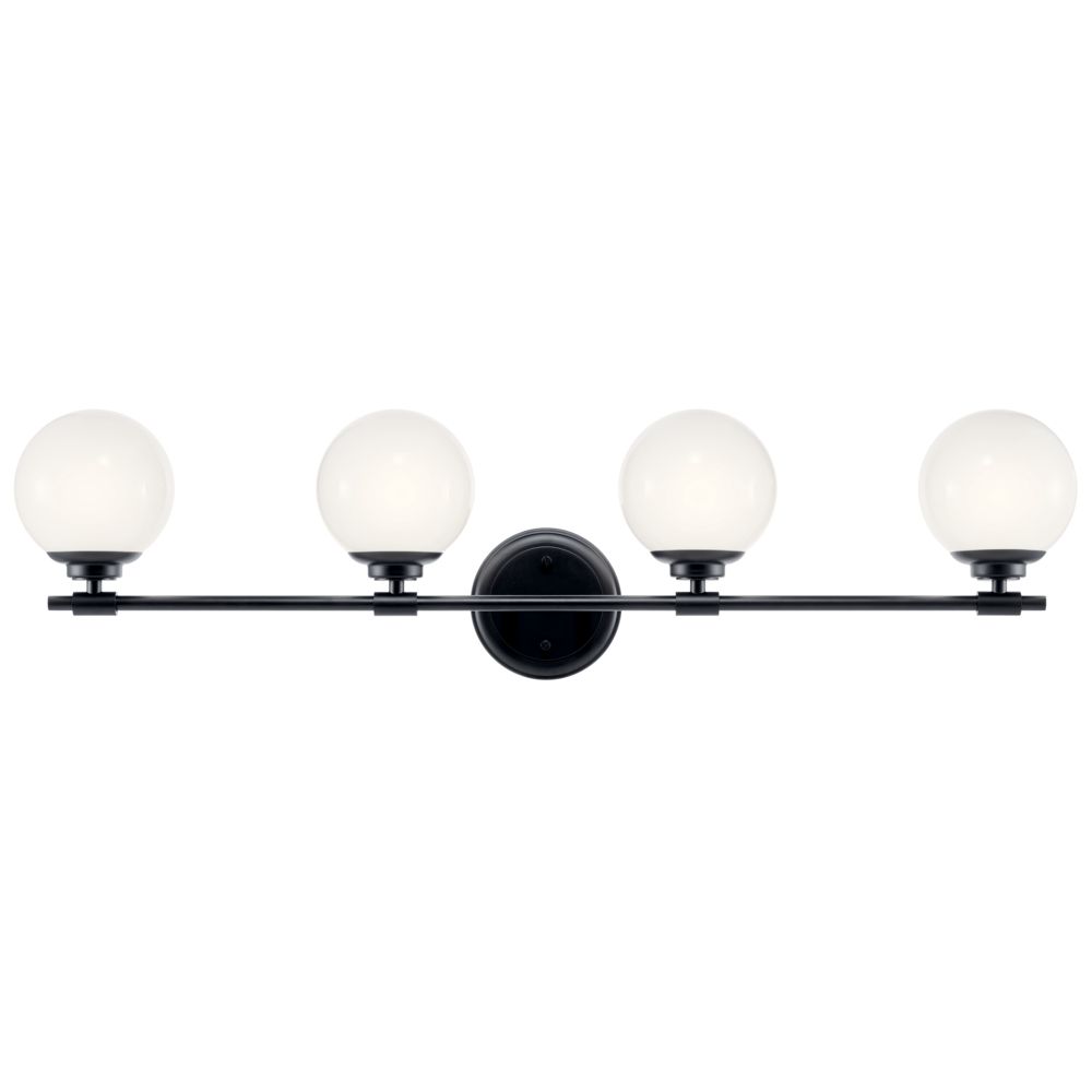 Image 3 Kichler Benno 34" Wide Black 4-Light Vanity Bath Light more views