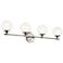 Kichler Benno 34" Wide Polished Nickel 4-Light Bath Light