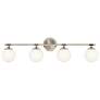 4_Kichler Benno 34" Wide Polished Nickel 4-Light Bath Light more views