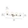 5_Kichler Benno 34" Wide Polished Nickel 4-Light Bath Light more views