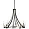 Kichler Bensimone 30"W Black and Nickel 8-Light Chandelier