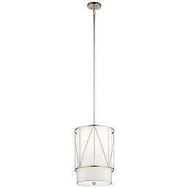 Image1 of Kichler Birkleigh 12" Wide Satin Nickel Steel Mini Pendant