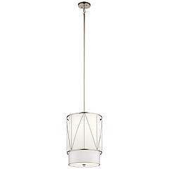 Image Kichler Birkleigh 12" Wide Satin Nickel Steel Mini Pendant