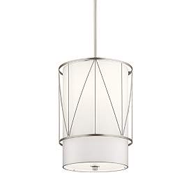 Image2 of Kichler Birkleigh 12" Wide Satin Nickel Steel Mini Pendant more views