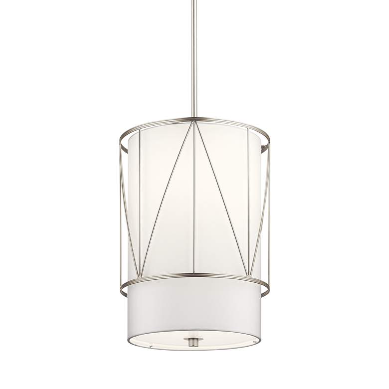 Image 2 Kichler Birkleigh 12" Wide Satin Nickel Steel Mini Pendant more views