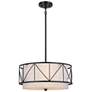 2_Kichler Birkleigh 18 1/4" Wide Black Ceiling Light