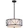 Kichler Birkleigh 18 1/4" Wide Black Ceiling Light