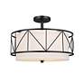 4_Kichler Birkleigh 18 1/4" Wide Black Ceiling Light more views