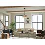 5_Kichler Birkleigh 18 1/4" Wide Black Ceiling Light more views