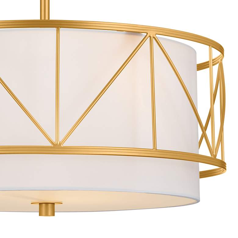 Image 3 Kichler Birkleigh 18" Wide Classic Gold 3-Light Pendant Light more views