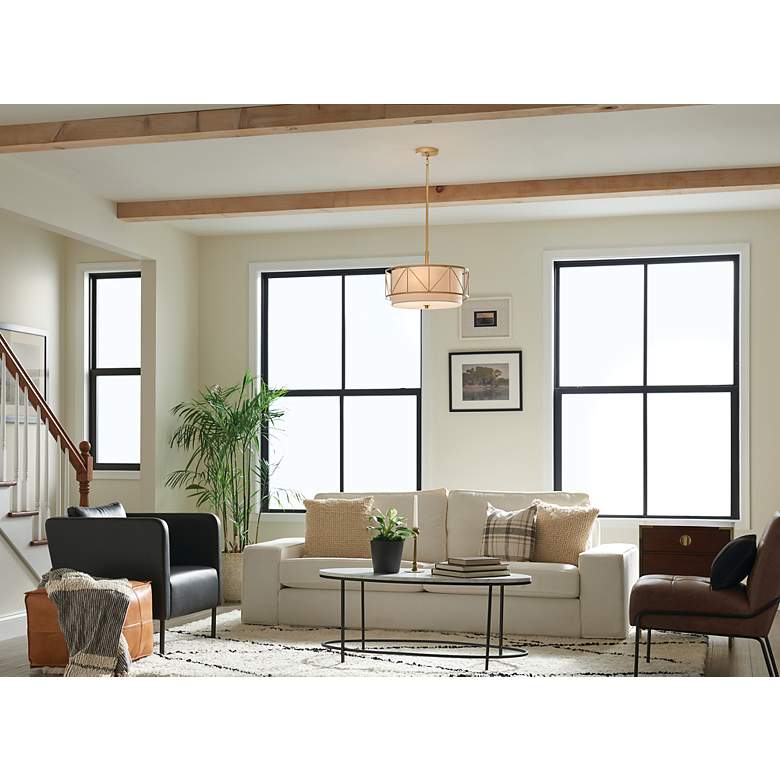 Image 5 Kichler Birkleigh 18" Wide Classic Gold 3-Light Pendant Light more views