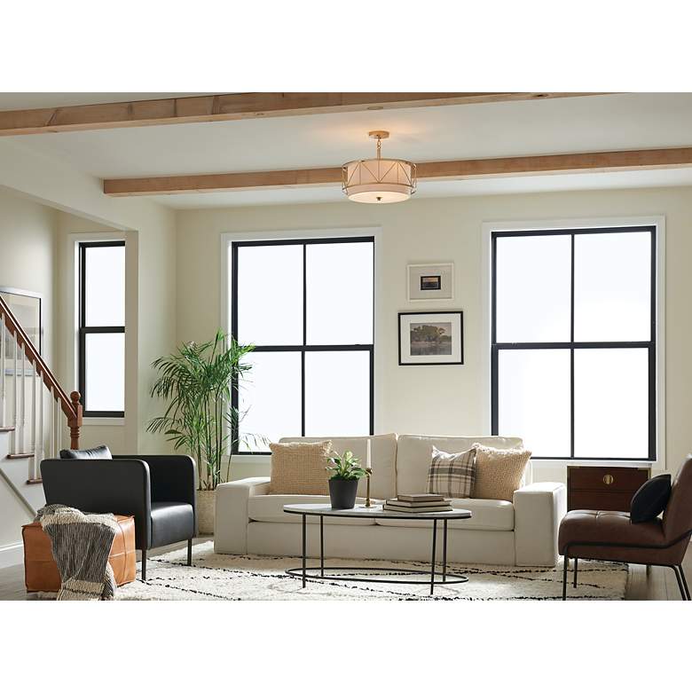 Image 6 Kichler Birkleigh 18" Wide Classic Gold 3-Light Pendant Light more views