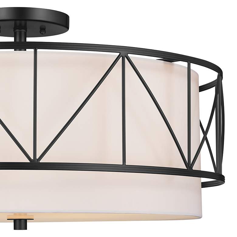Image 7 Kichler Birkleigh 24 1/4" Wide 4-Light Black Semi-Flush Ceiling Light more views