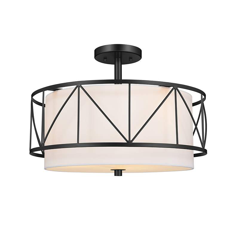 Image 4 Kichler Birkleigh Black Pendant/Semi Flush 3Lt more views