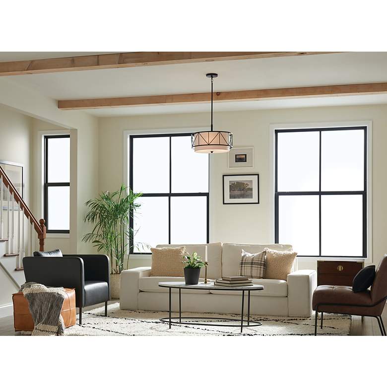 Image 5 Kichler Birkleigh Black Pendant/Semi Flush 3Lt more views