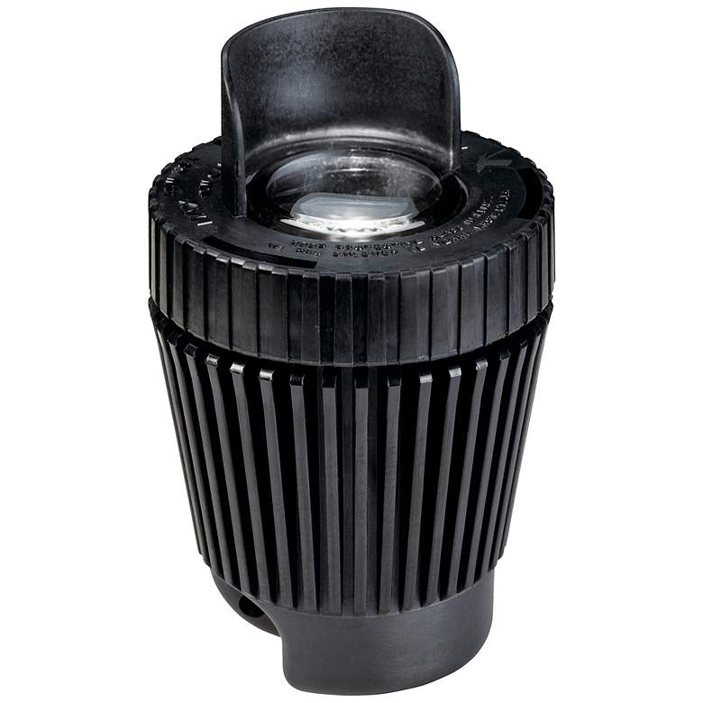 Image 1 Kichler Black Outdoor Mini Well Light with Glare Shield