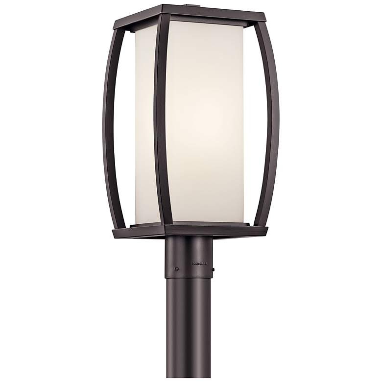 Image 2 Kichler Bowen 18 1/2 inch High Bronze Outdoor Post Light