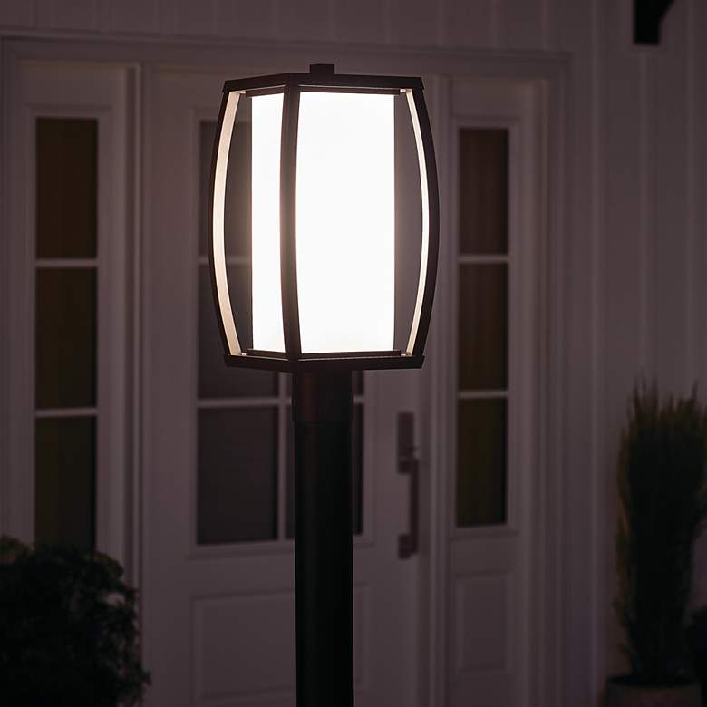 Image 1 Kichler Bowen 18 1/2" High Bronze Outdoor Post Light