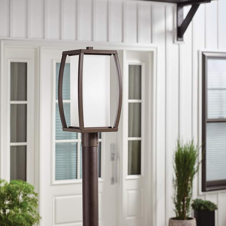 Image 3 Kichler Bowen 18 1/2 inch High Bronze Outdoor Post Light more views