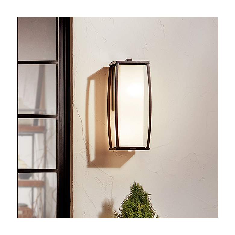 Image 1 Kichler Bowen 18" High Bronze Outdoor Wall Light