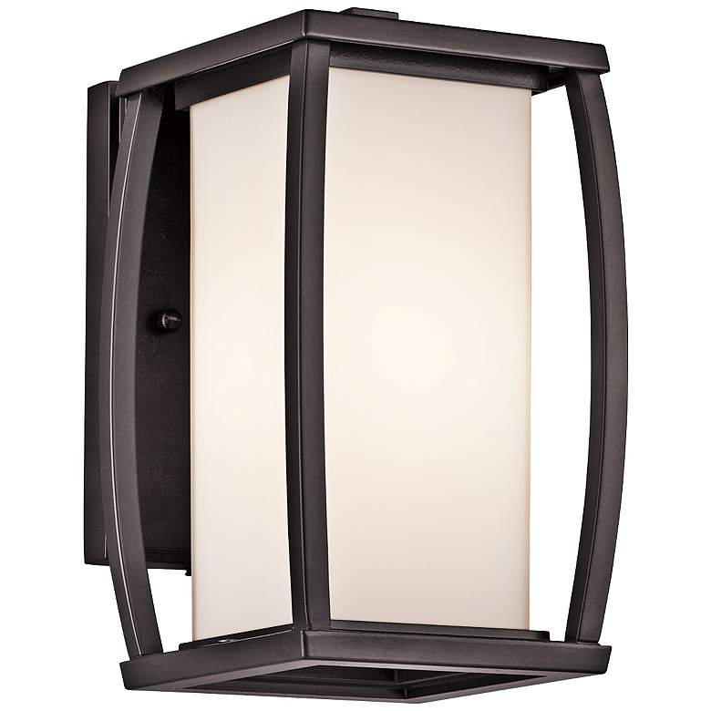 Image 1 Kichler Bowen 9 1/2" High Bronze Outdoor Wall Light