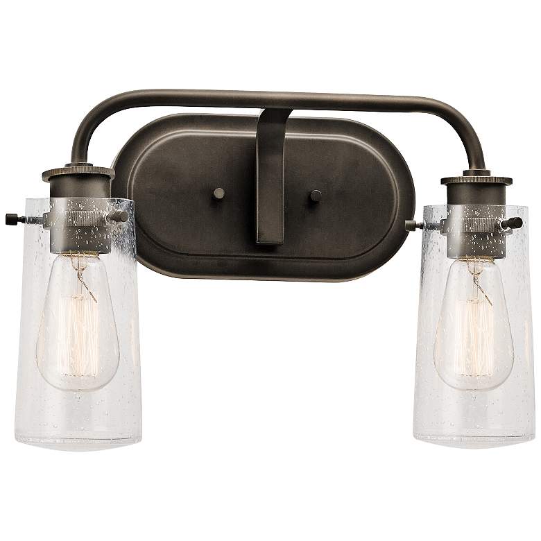 Image 2 Kichler Braelyn 15" Wide Olde Bronze 2-Light Bath Light