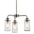 Kichler Braelyn 18" Wide Classic Pewter 3-Light Chandelier