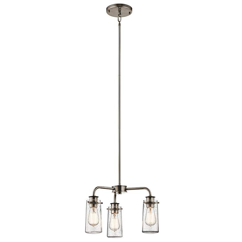 Image 3 Kichler Braelyn 18" Wide Classic Pewter 3-Light Chandelier more views
