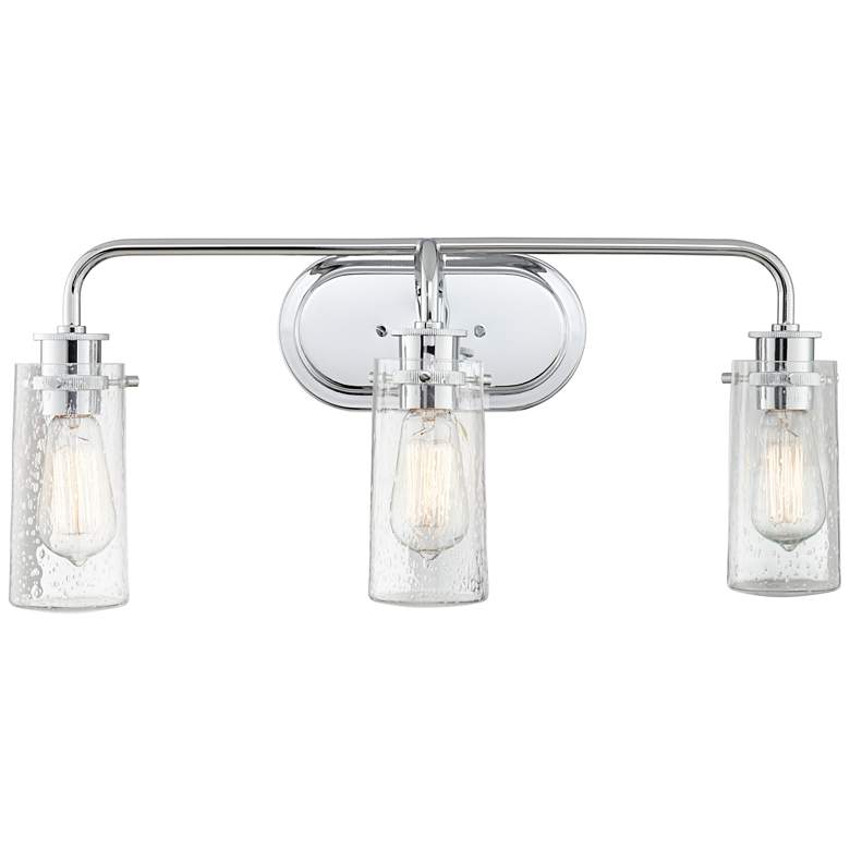 Image 2 Kichler Braelyn 24" Wide Chrome 3-Light Bath Light