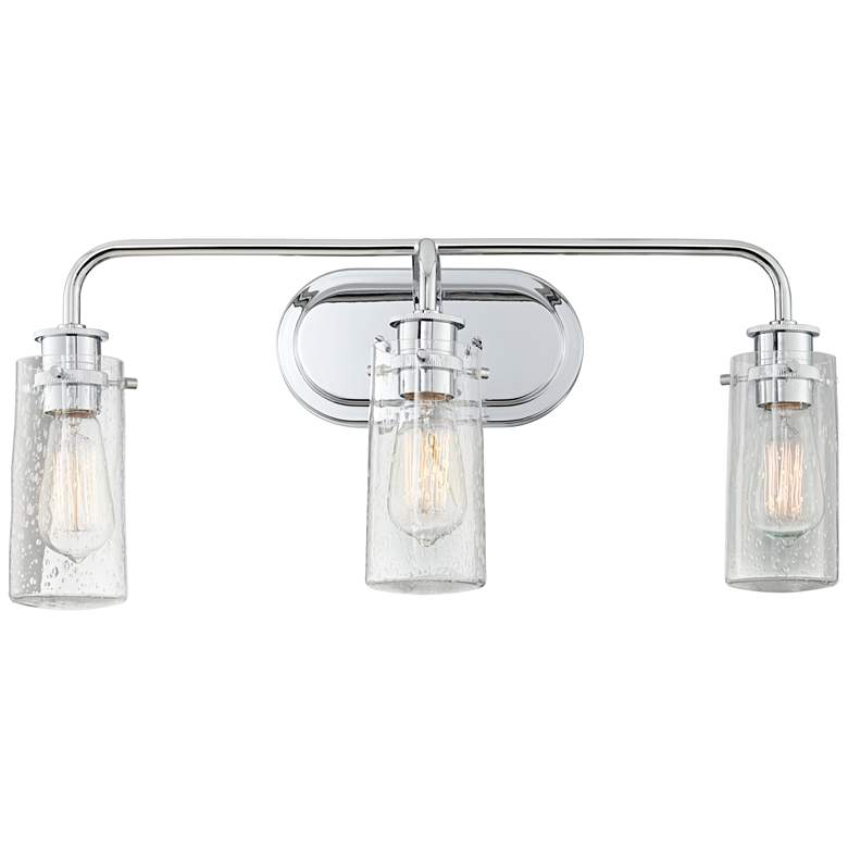 Image 4 Kichler Braelyn 24 inch Wide Chrome 3-Light Bath Light more views