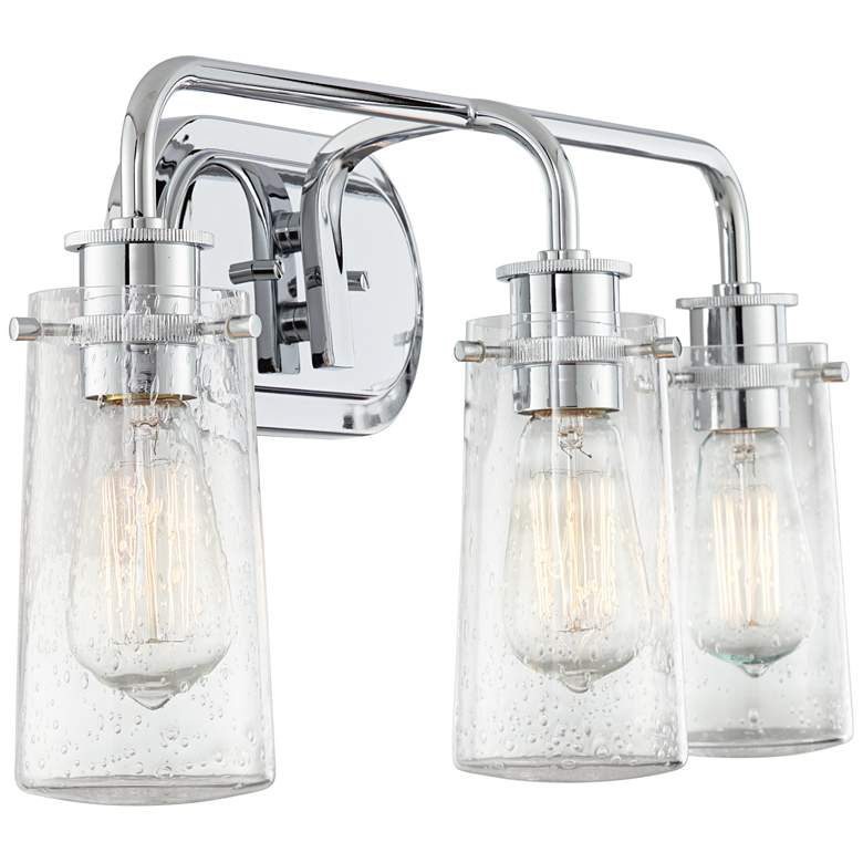 Image 5 Kichler Braelyn 24 inch Wide Chrome 3-Light Bath Light more views