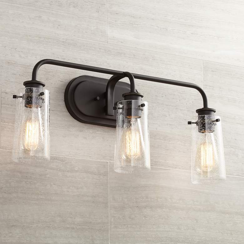 Image 1 Kichler Braelyn 24" Wide Olde Bronze 3-Light Bath Light