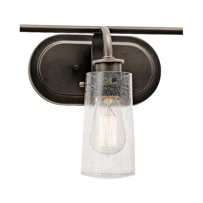 Image 3 Kichler Braelyn 24 inch Wide Olde Bronze 3-Light Bath Light more views