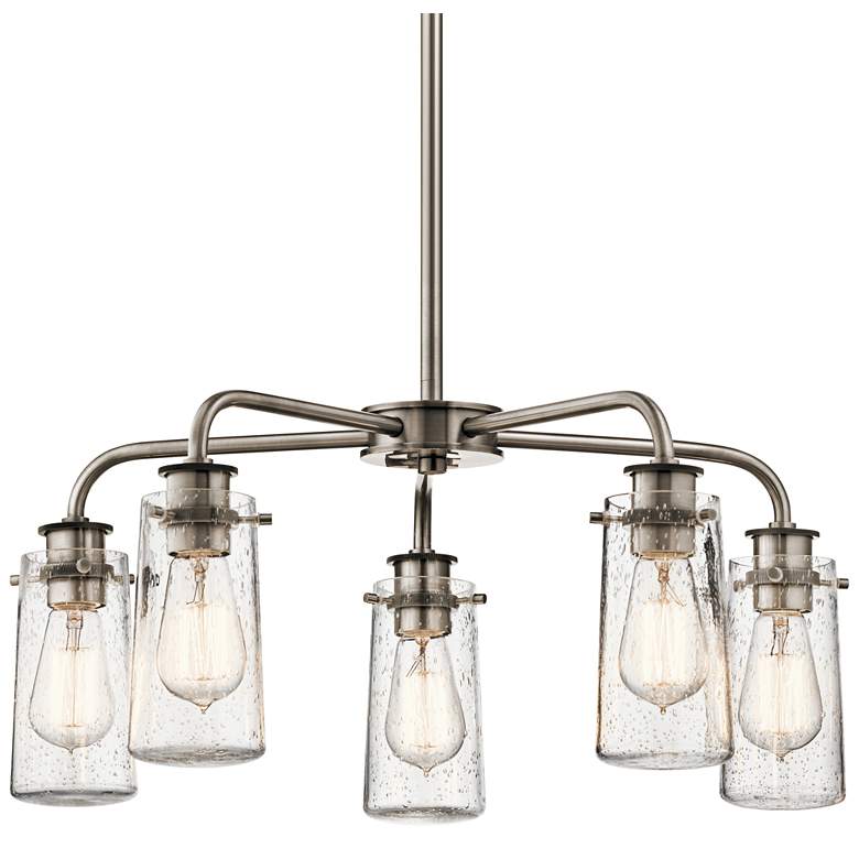 Image 2 Kichler Braelyn 25" Wide Classic Pewter 5-Light Chandelier