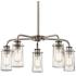 Kichler Braelyn 25" Wide Classic Pewter 5-Light Chandelier