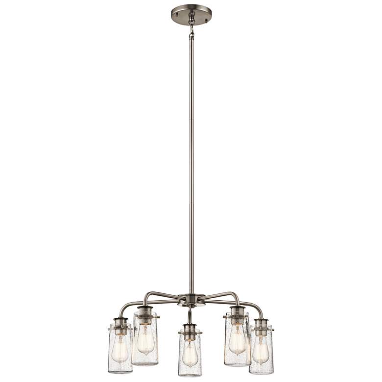 Image 4 Kichler Braelyn 25" Wide Classic Pewter 5-Light Chandelier more views