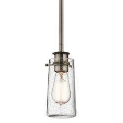 Kichler Braelyn 3 3/4" Wide Classic Pewter Mini Pendant