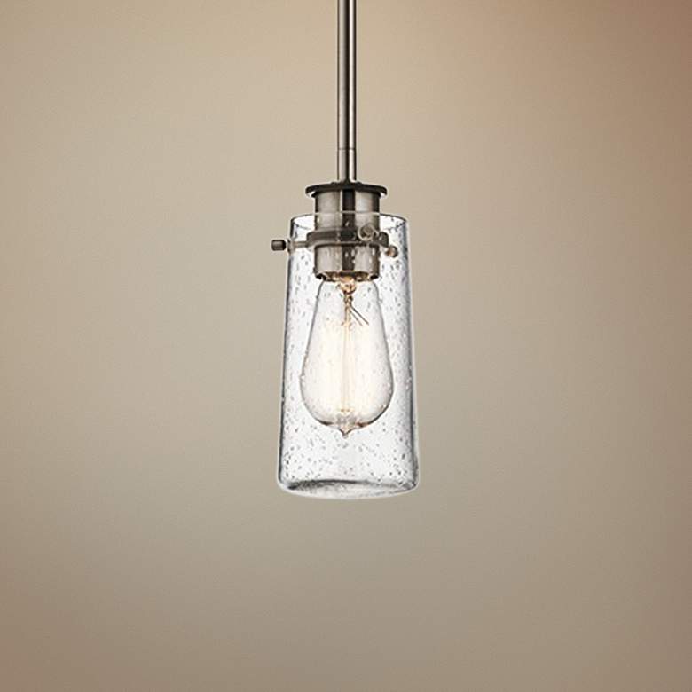 Image 1 Kichler Braelyn 3 3/4" Wide Classic Pewter Mini Pendant