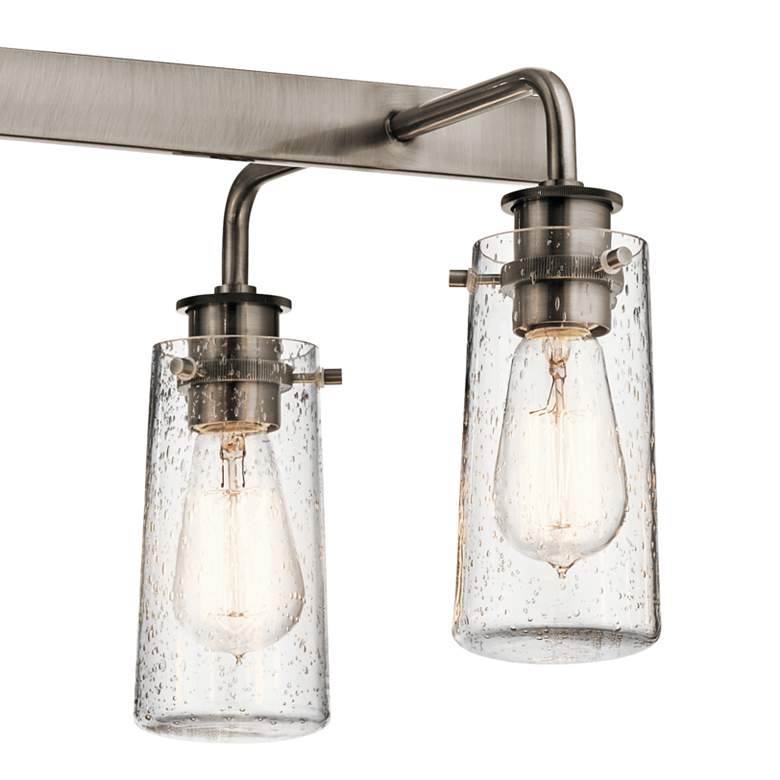 Image 3 Kichler Braelyn 34" Rustic Pewter 6-Light Kitchen Island Chandelier more views