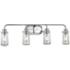 Kichler Braelyn 4-Light 34 1/4"W Seedy Glass Bath Light