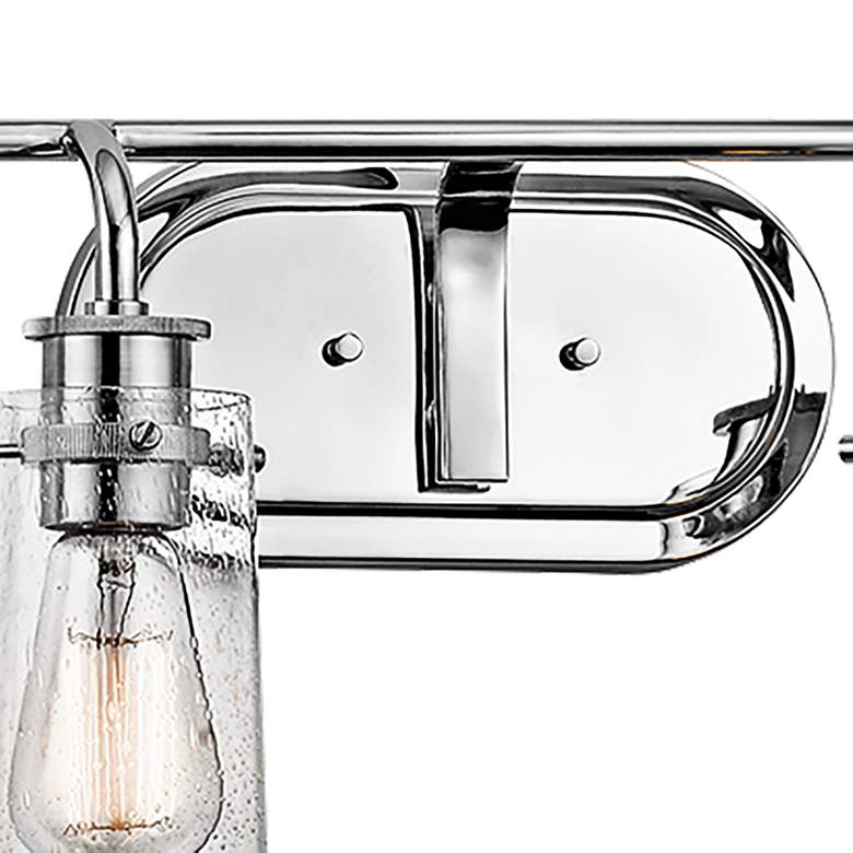 Image 4 Kichler Braelyn 4-Light 34 1/4"W Seedy Glass Bath Light more views