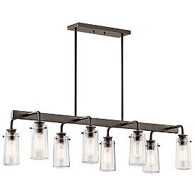 Image1 of Kichler Braelyn 42" Wide Olde Bronze 8-Light Linear Chandelier