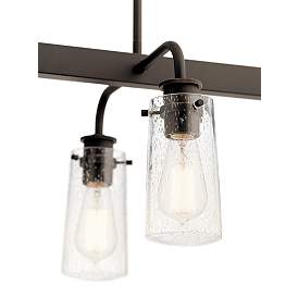 Image4 of Kichler Braelyn 42" Wide Olde Bronze 8-Light Linear Chandelier more views