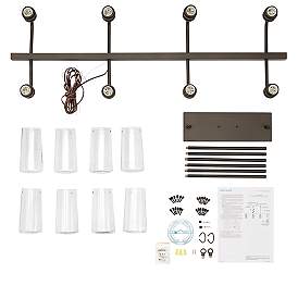 Image5 of Kichler Braelyn 42" Wide Olde Bronze 8-Light Linear Chandelier more views