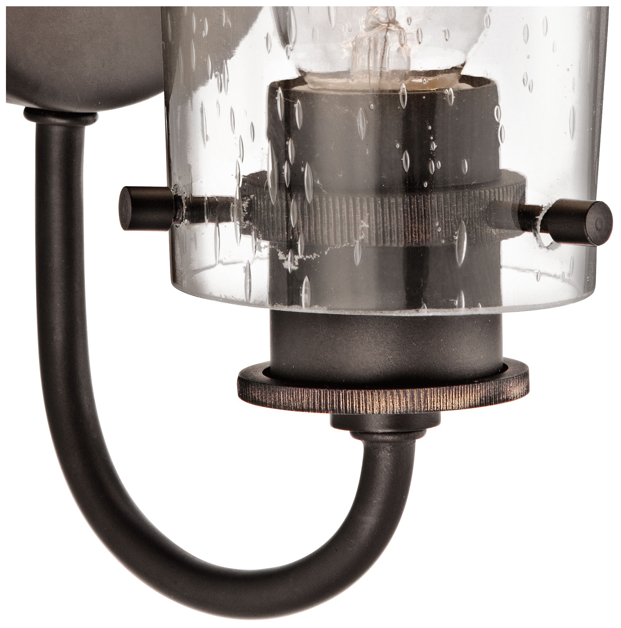 Kichler Braelyn 9 1/2" High Seeded Glass and Olde Bronze Wall Sconce in scene