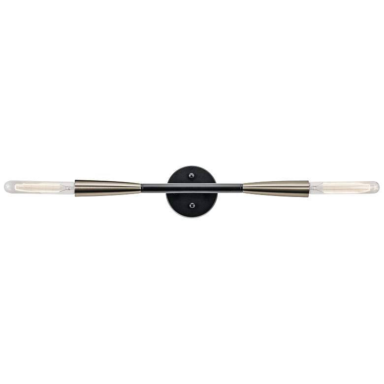 Image 1 Kichler Branches 20 3/4" High Black 2-Light Wall Sconce