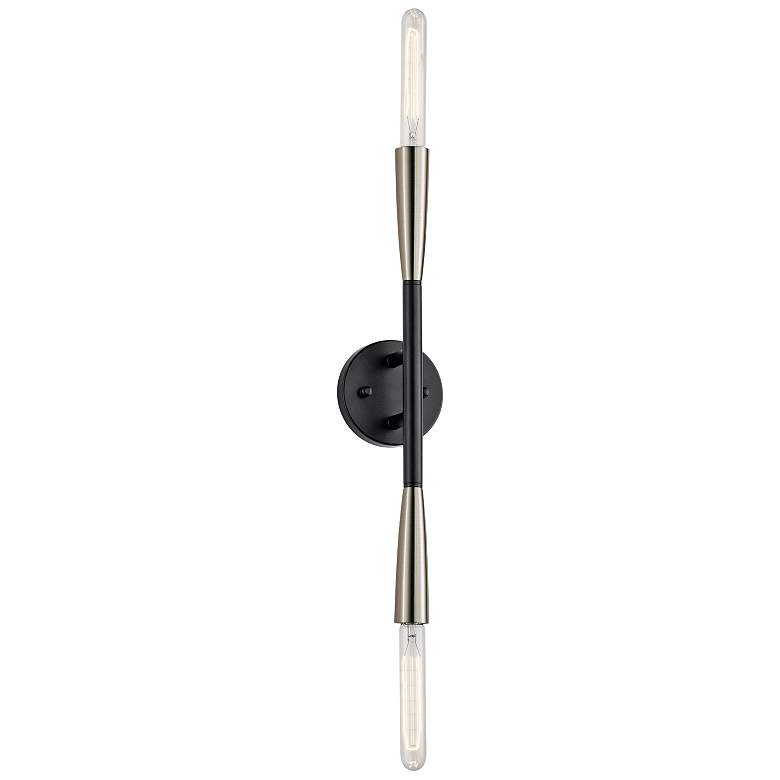 Image 2 Kichler Branches 20 3/4" High Black 2-Light Wall Sconce more views