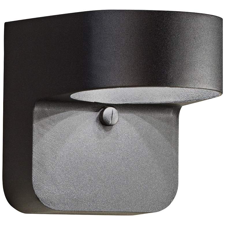 Image 1 Kichler Brandt 5 1/2 inch High Black Outdoor LED Wall Light